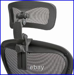 The Original Headrest for the Herman Miller Aeron Chair (Graphite, HW)