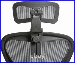 The Original Headrest for the Herman Miller Aeron Chair (Graphite, HW)