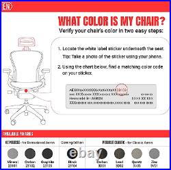 The Original Headrest for the Herman Miller Aeron Chair H3 Lead Colors and Mes