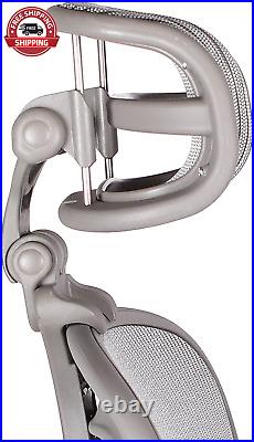 The Original Headrest for the Herman Miller Aeron Chair (H3 for Classic, Zinc)