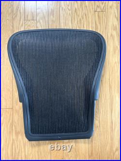 USED HERMAN MILLER AERON SEAT BACK FOR SIZE C LARGE CHAIR Black Mesh
