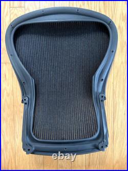 USED HERMAN MILLER AERON SEAT BACK FOR SIZE C LARGE CHAIR Black Mesh
