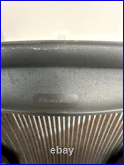 USED HERMAN MILLER AERON SEAT BACK FOR SIZE C LARGE CHAIR Black Mesh