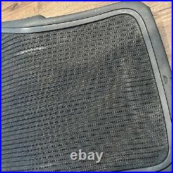 Used GENUINE OEM Herman Miller Aeron Back Size B Black 3D01 READ