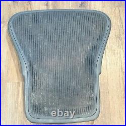 Used GENUINE OEM Herman Miller Aeron Back Size B Black 3D01 READ & see Pics