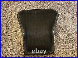 Used GENUINE OEM Herman Miller Aeron Back Size B Black With Screws