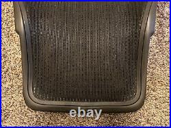 Used GENUINE OEM Herman Miller Aeron Back Size B Black With Screws