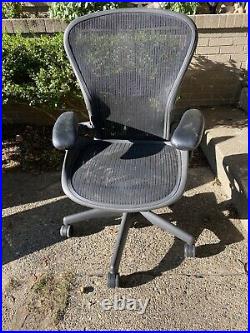 Used Herman Miller Aeron Office Chair Size B Ergonomic Graphite