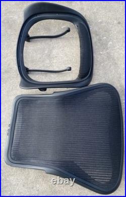 Used Herman Miller Aeron Seat And seat Back SIZE B color black AERON PARTS