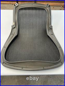 Used Herman Miller Aeron Seat Back SIZE C Black Mesh Genuine OEM AERON PARTS 2