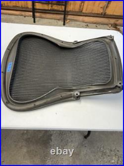 Used Herman Miller Aeron Seat Back SIZE C Black Mesh Genuine OEM AERON PARTS 2