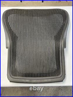 Used Herman Miller Aeron Seat Back SIZE C Black Mesh Genuine OEM PARTS AERON
