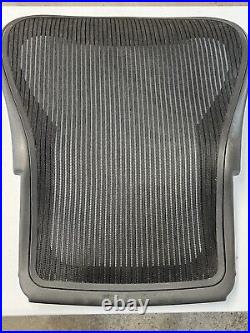 Used Herman Miller Aeron Seat Back SIZE C Black Mesh Genuine OEM PARTS AERON