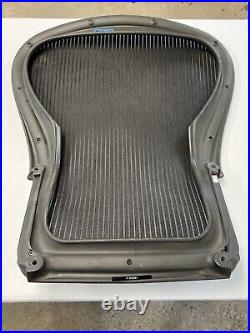 Used Herman Miller Aeron Seat Back SIZE C Black Mesh Genuine OEM PARTS AERON