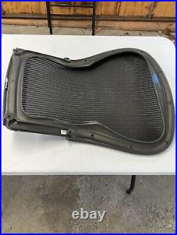 Used Herman Miller Aeron Seat Back SIZE C Black Mesh Genuine OEM PARTS AERON
