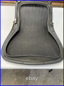 Used Herman Miller Aeron Seat Back SIZE C Black Mesh Genuine OEM PARTS AERON