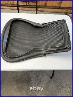 Used Herman Miller Aeron Seat Back SIZE C Black Mesh Genuine OEM PARTS AERON