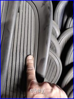 Used Herman Miller Aeron seat pan W Mesh size B (2 dots) OEM Genuine Blemished Used Herman Miller Aeron seat pan W Mesh size B (2 dots) OEM Genuine Blemished