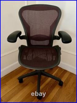 Vintage Herman Miller Aeron Chair Wine Pellicle, Size B