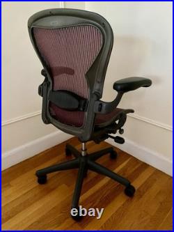 Vintage Herman Miller Aeron Chair Wine Pellicle, Size B