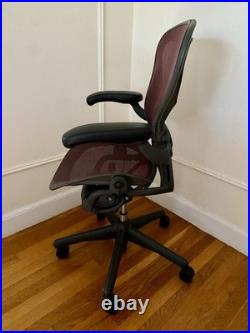 Vintage Herman Miller Aeron Chair Wine Pellicle, Size B