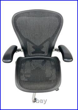 Vintage Herman Miller Stainless Steel Aeron Swivel Office Desk Chair C2