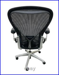Vintage Herman Miller Stainless Steel Aeron Swivel Office Desk Chair C2